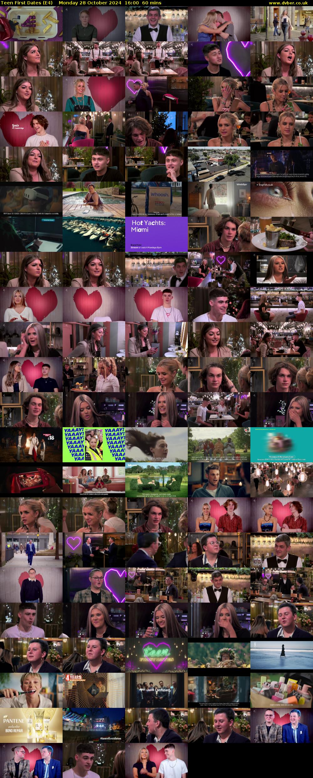 Teen First Dates (E4) Monday 28 October 2024 16:00 - 17:00