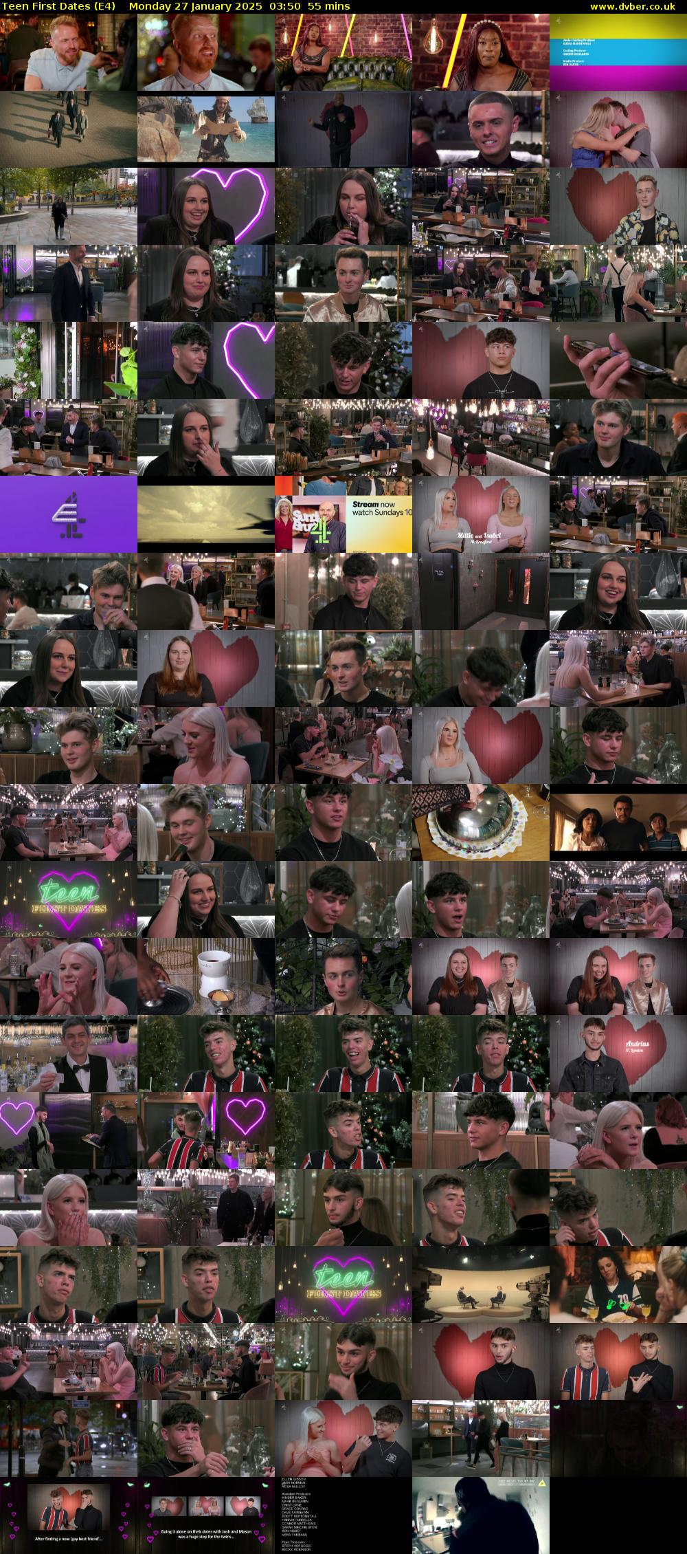 Teen First Dates (E4) Monday 27 January 2025 03:50 - 04:45
