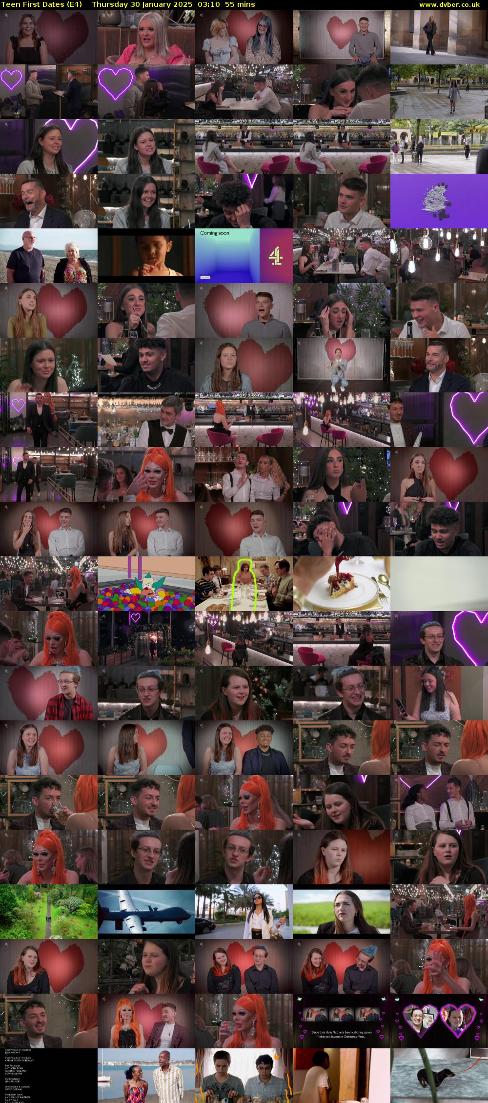 Teen First Dates (E4) Thursday 30 January 2025 03:10 - 04:05