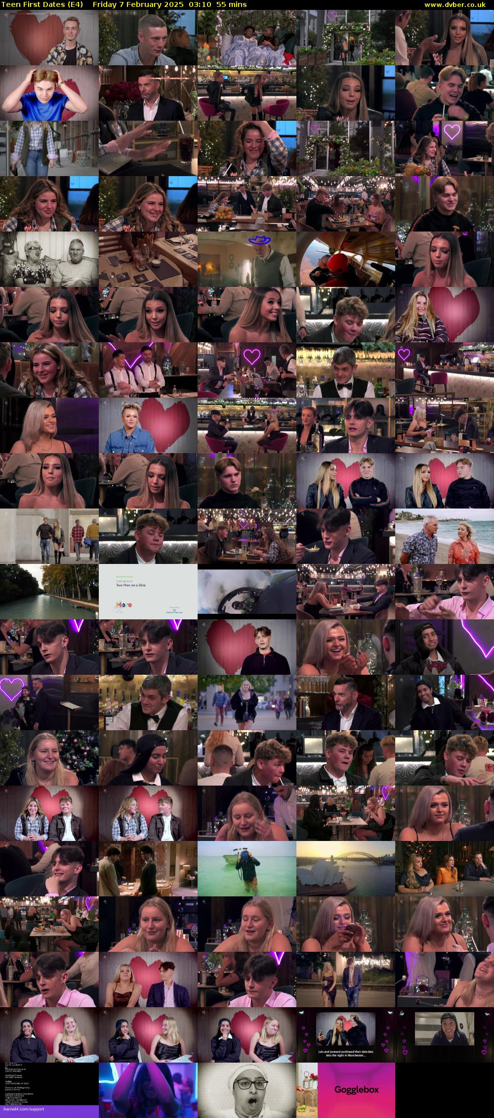 Teen First Dates (E4) Friday 7 February 2025 03:10 - 04:05