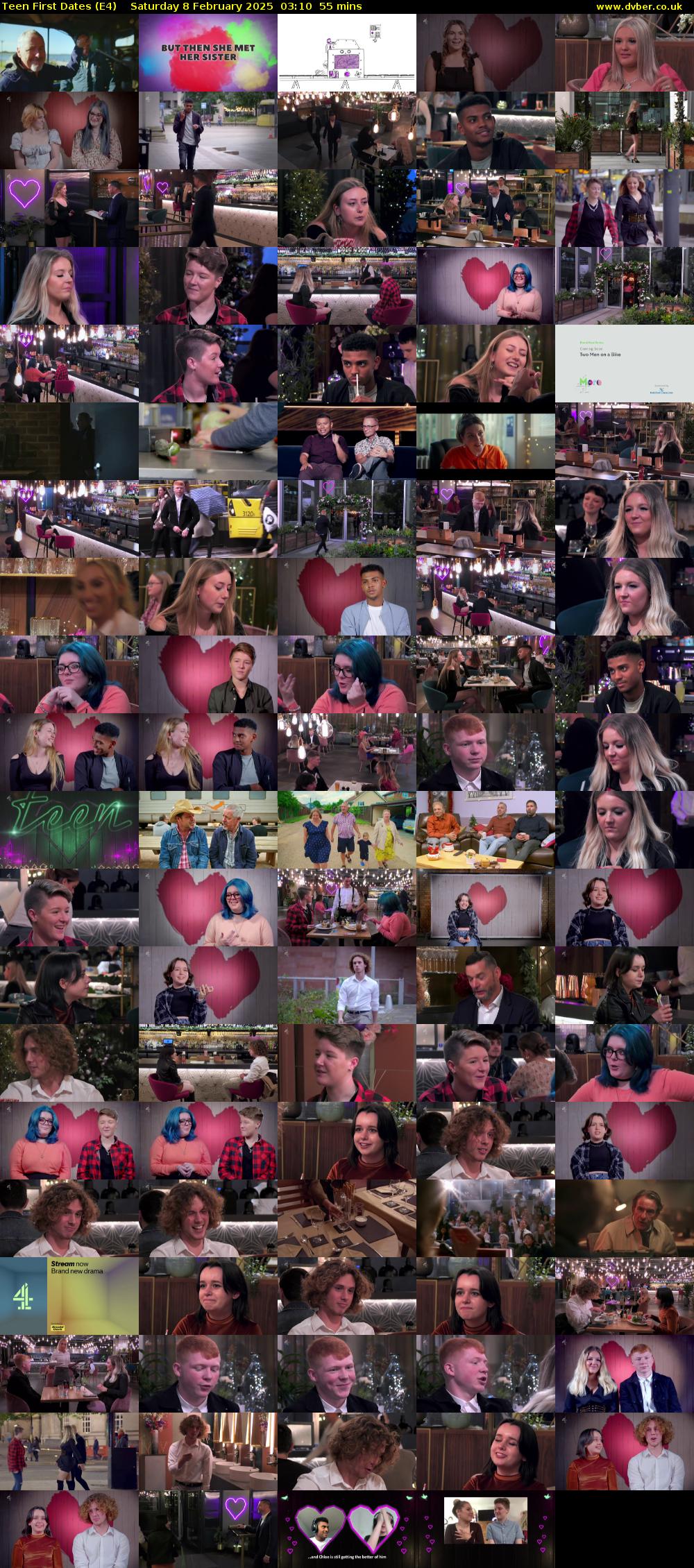 Teen First Dates (E4) Saturday 8 February 2025 03:10 - 04:05