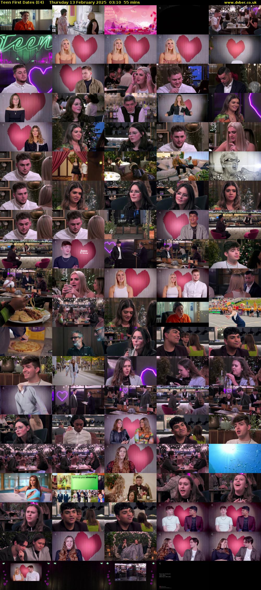 Teen First Dates (E4) Thursday 13 February 2025 03:10 - 04:05