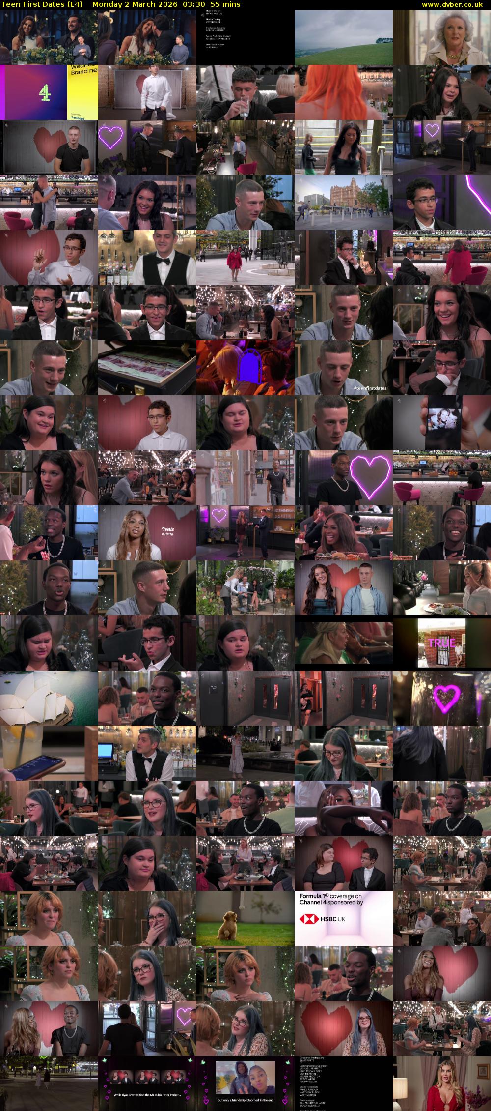 Teen First Dates (E4) Monday 2 March 2026 03:30 - 04:25
