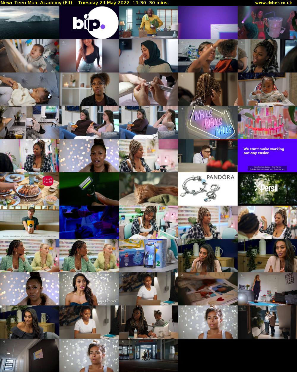 Teen Mum Academy (E4) Tuesday 24 May 2022 19:30 - 20:00