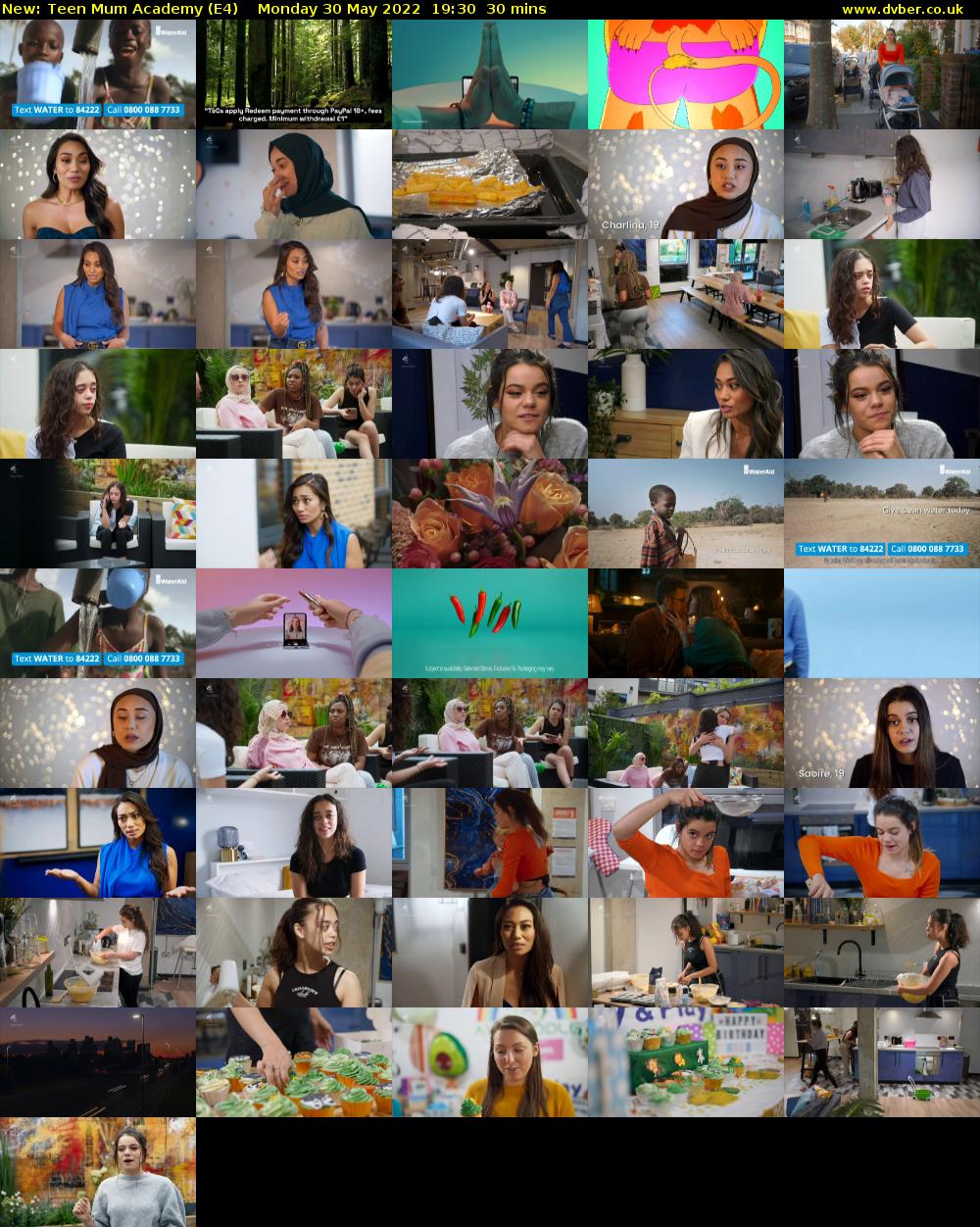 Teen Mum Academy (E4) Monday 30 May 2022 19:30 - 20:00