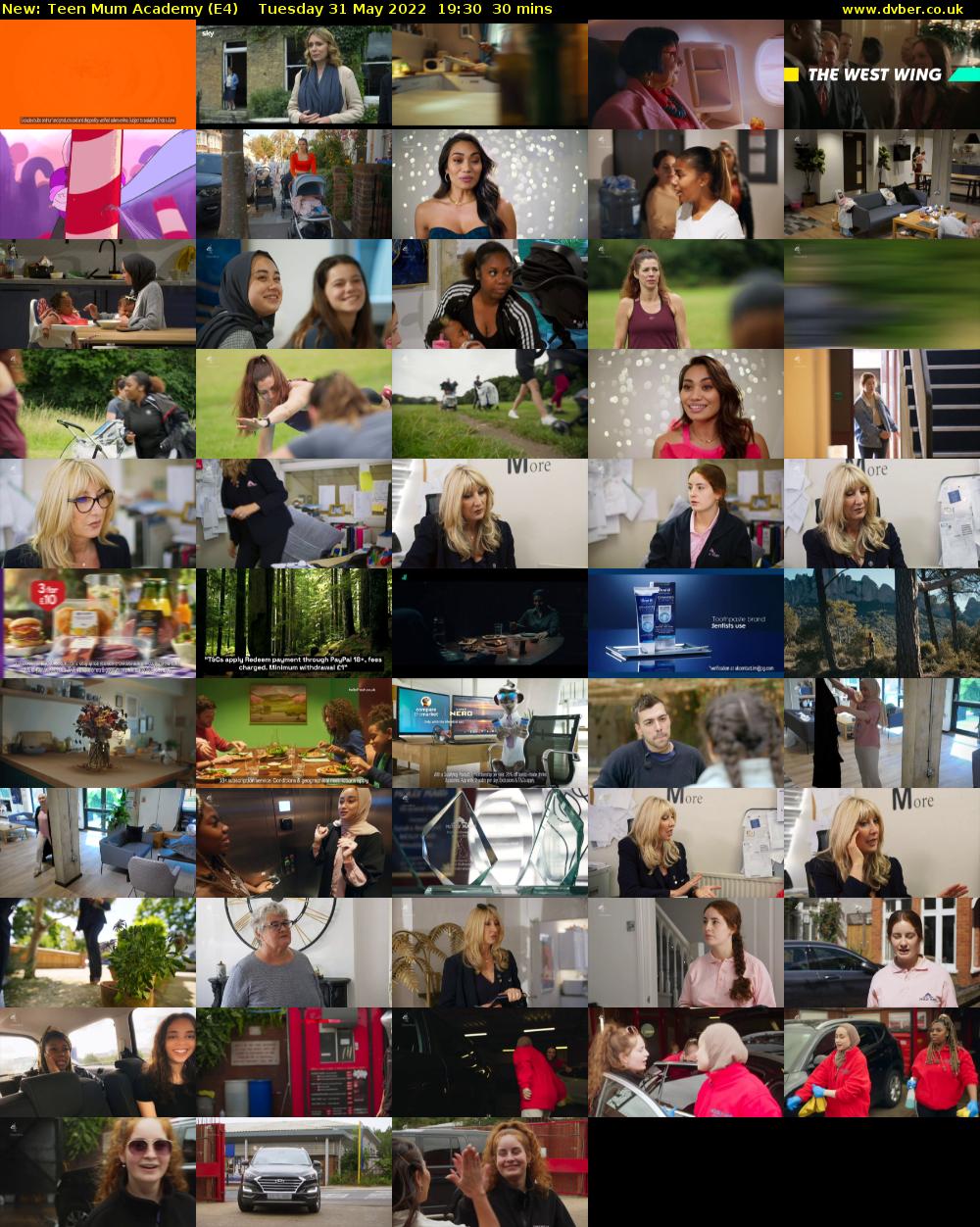 Teen Mum Academy (E4) Tuesday 31 May 2022 19:30 - 20:00