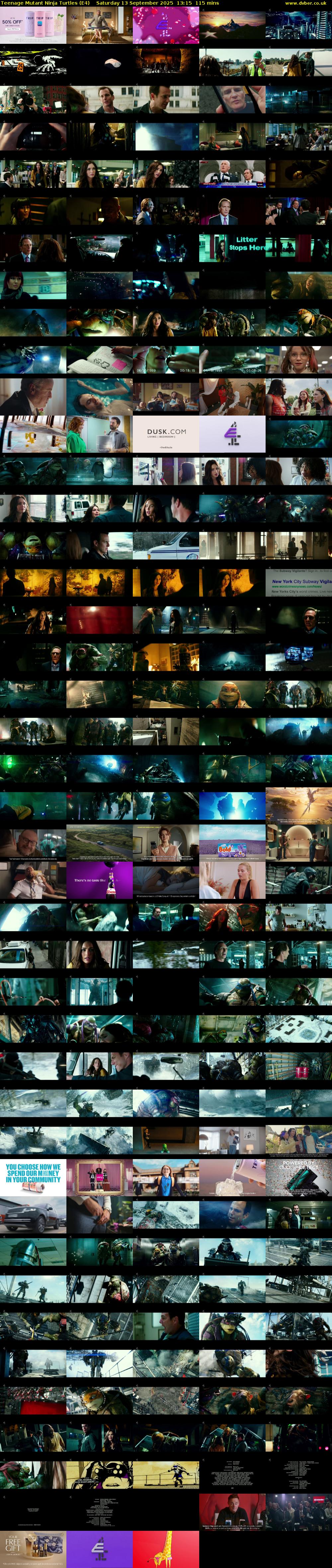 Teenage Mutant Ninja Turtles (E4) Saturday 13 September 2025 13:15 - 15:10