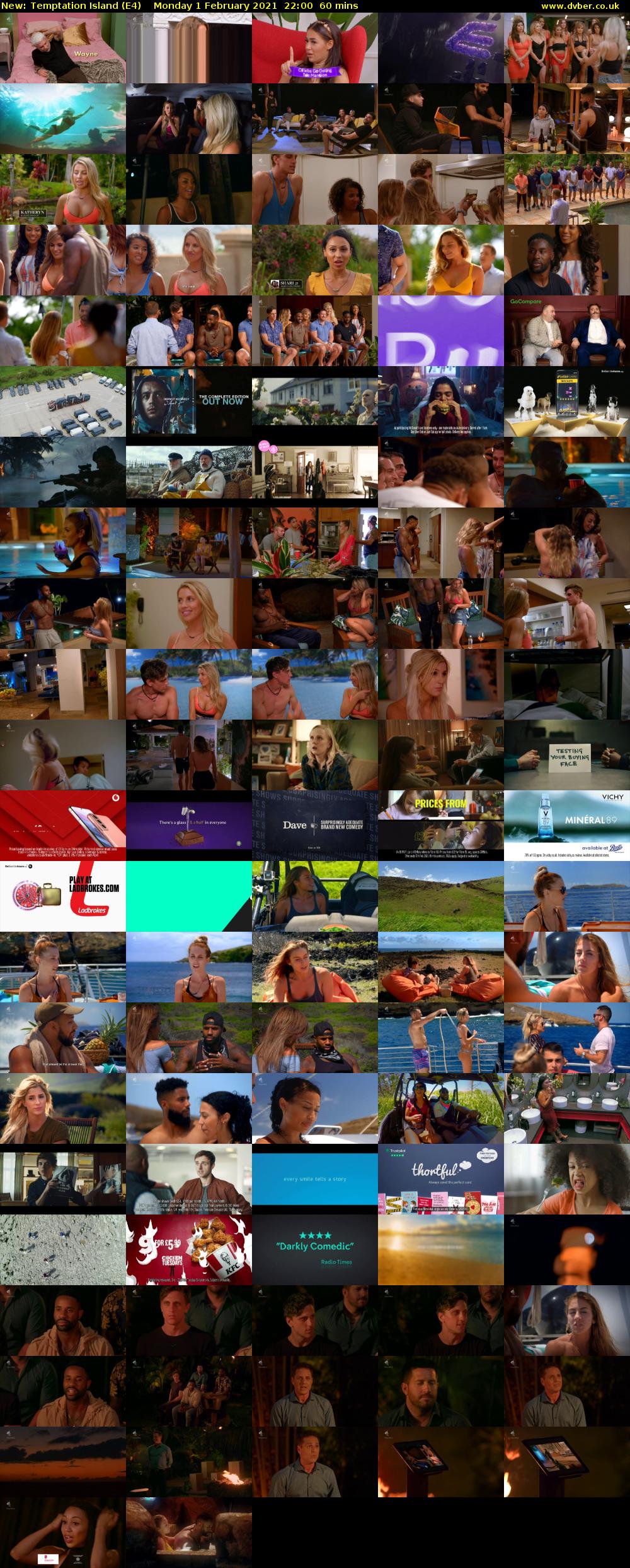 Temptation Island (E4) Monday 1 February 2021 22:00 - 23:00
