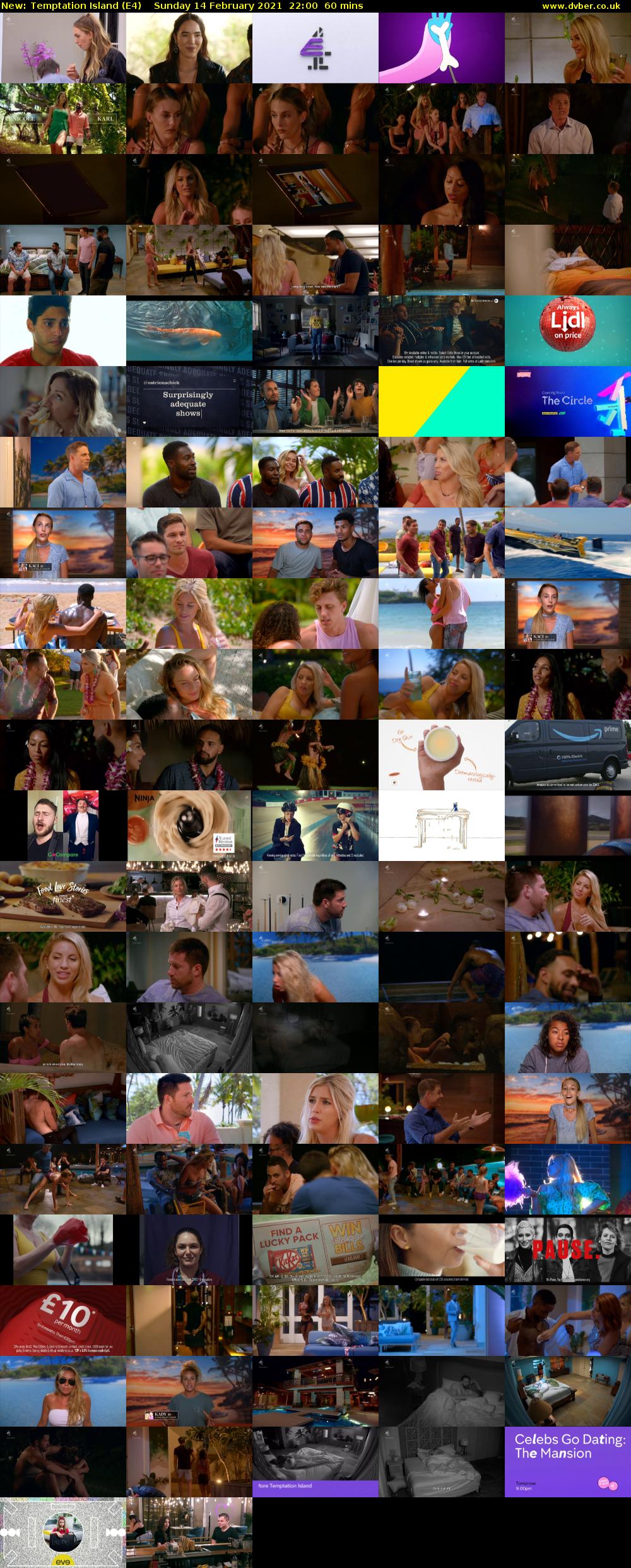 Temptation Island (E4) Sunday 14 February 2021 22:00 - 23:00