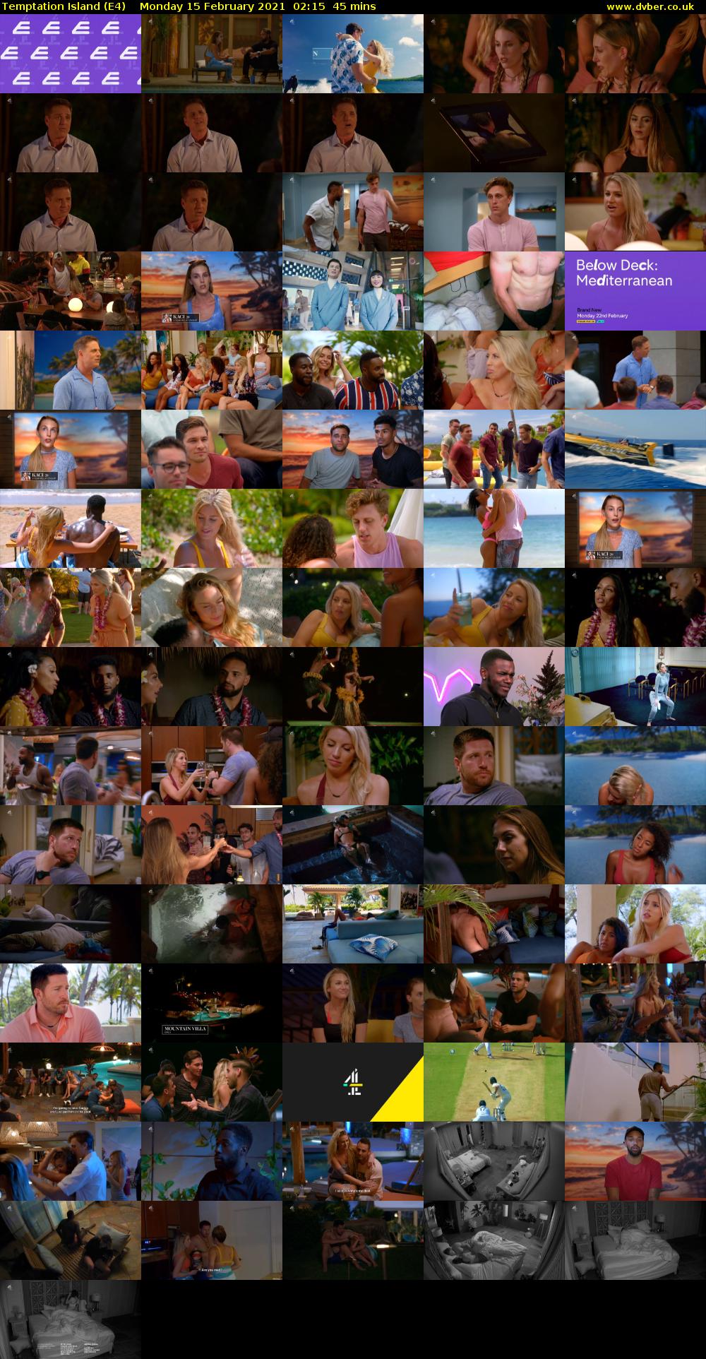 Temptation Island (E4) Monday 15 February 2021 02:15 - 03:00