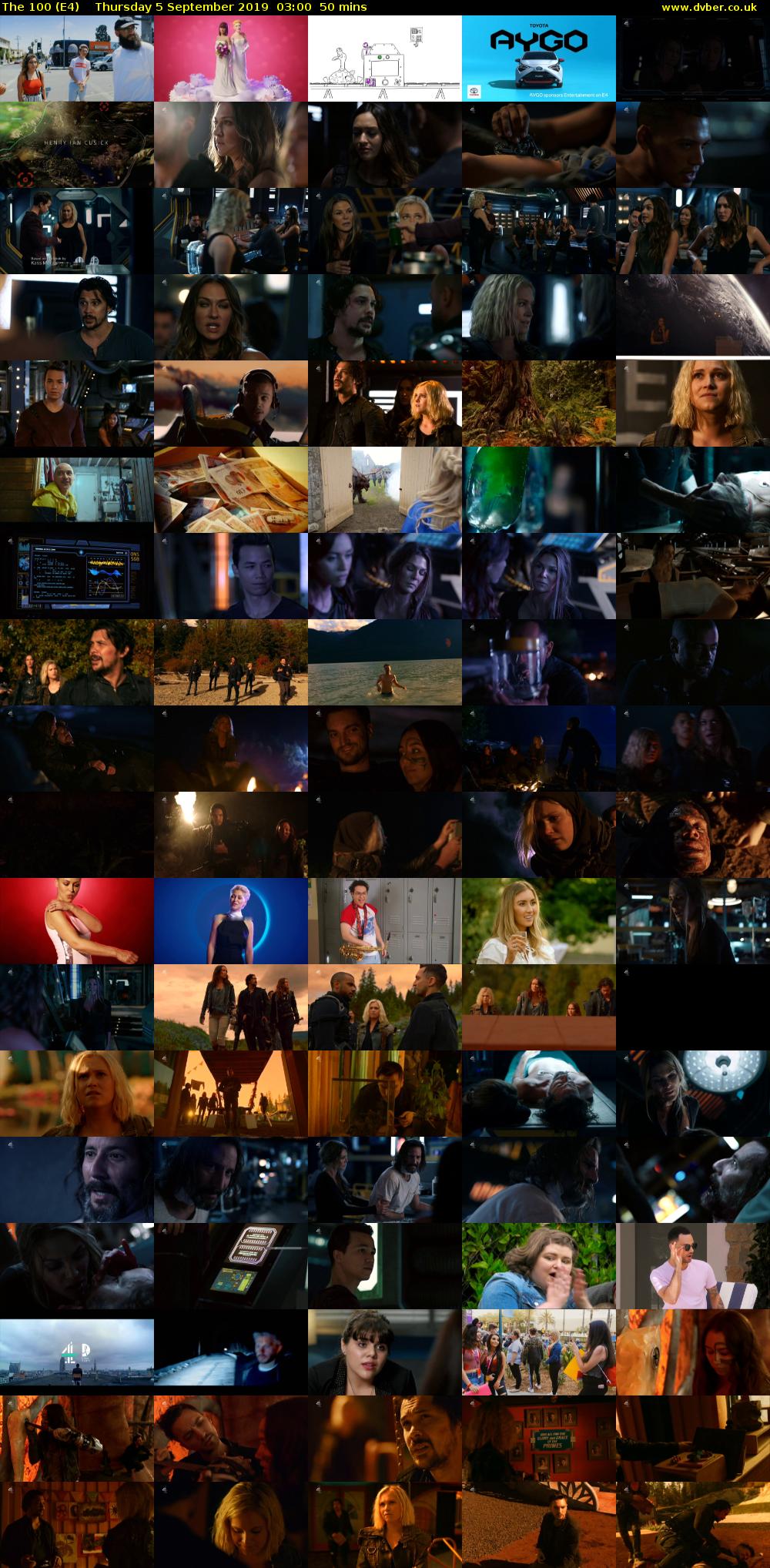 The 100 (E4) Thursday 5 September 2019 03:00 - 03:50