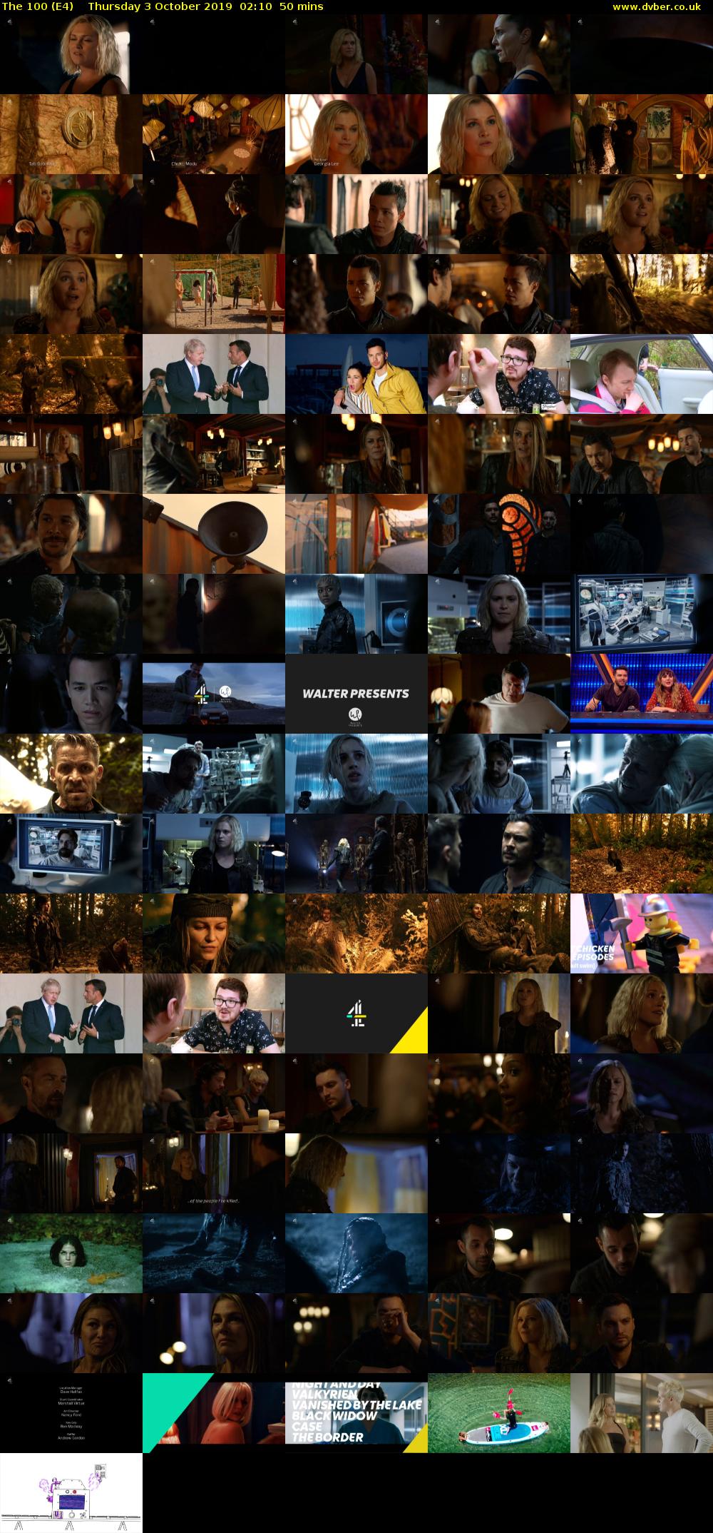 The 100 (E4) Thursday 3 October 2019 02:10 - 03:00