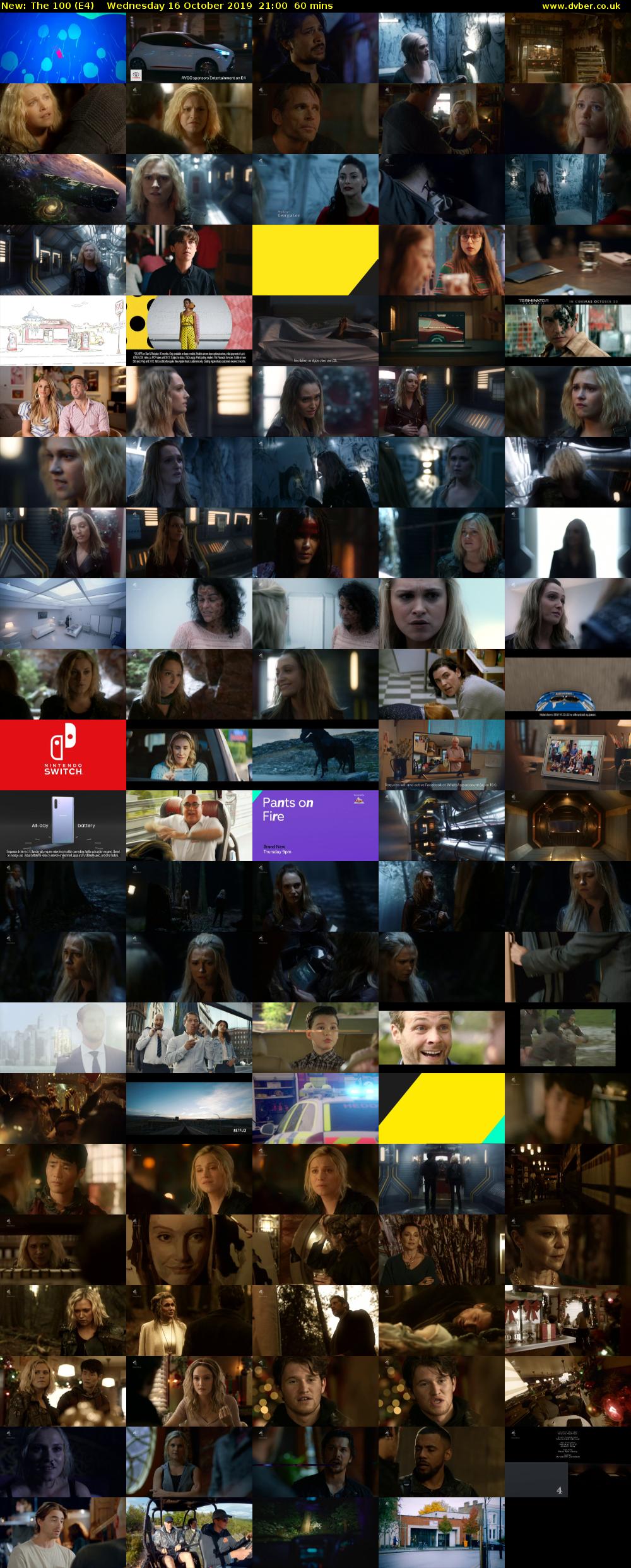 The 100 (E4) Wednesday 16 October 2019 21:00 - 22:00