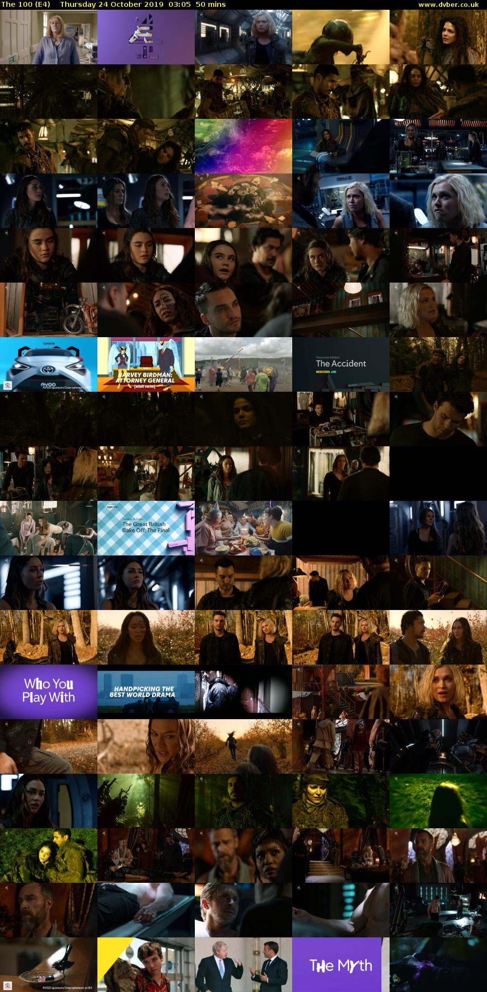The 100 (E4) Thursday 24 October 2019 03:05 - 03:55