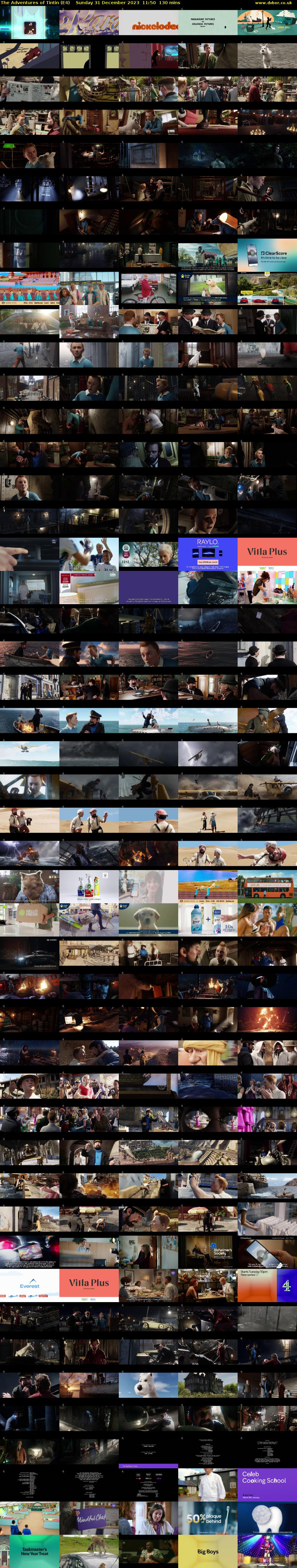 The Adventures of Tintin (E4) Sunday 31 December 2023 11:50 - 14:00