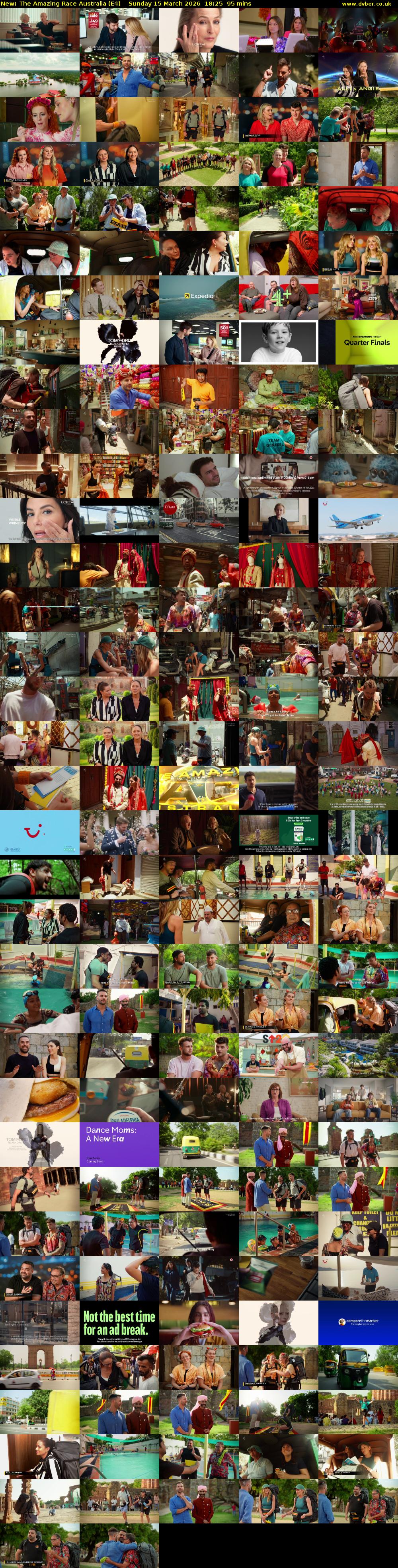 The Amazing Race Australia (E4) Sunday 15 March 2026 18:25 - 20:00