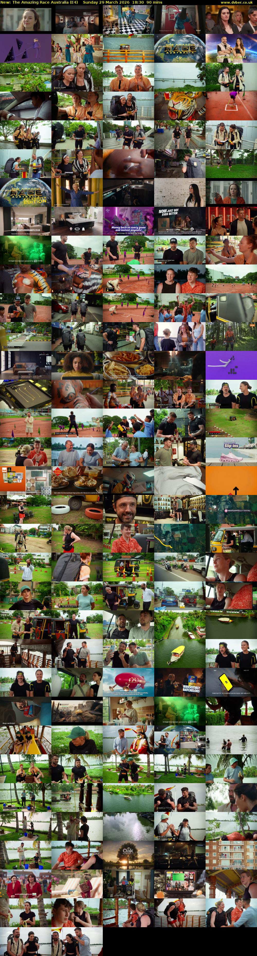 The Amazing Race Australia (E4) Sunday 29 March 2026 18:30 - 20:00