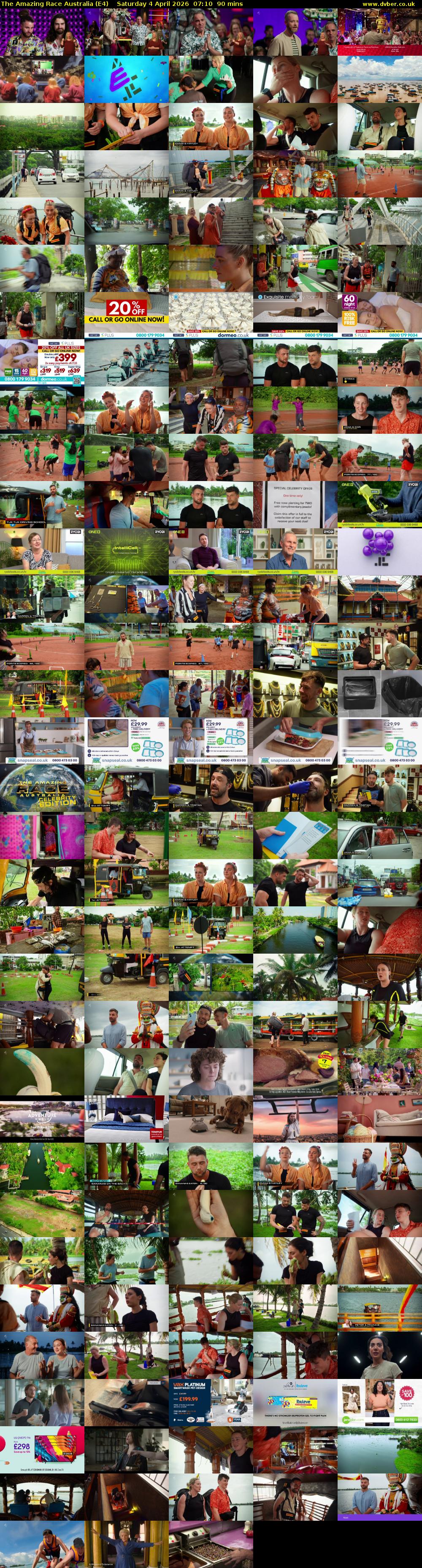 The Amazing Race Australia (E4) Saturday 4 April 2026 07:10 - 08:40