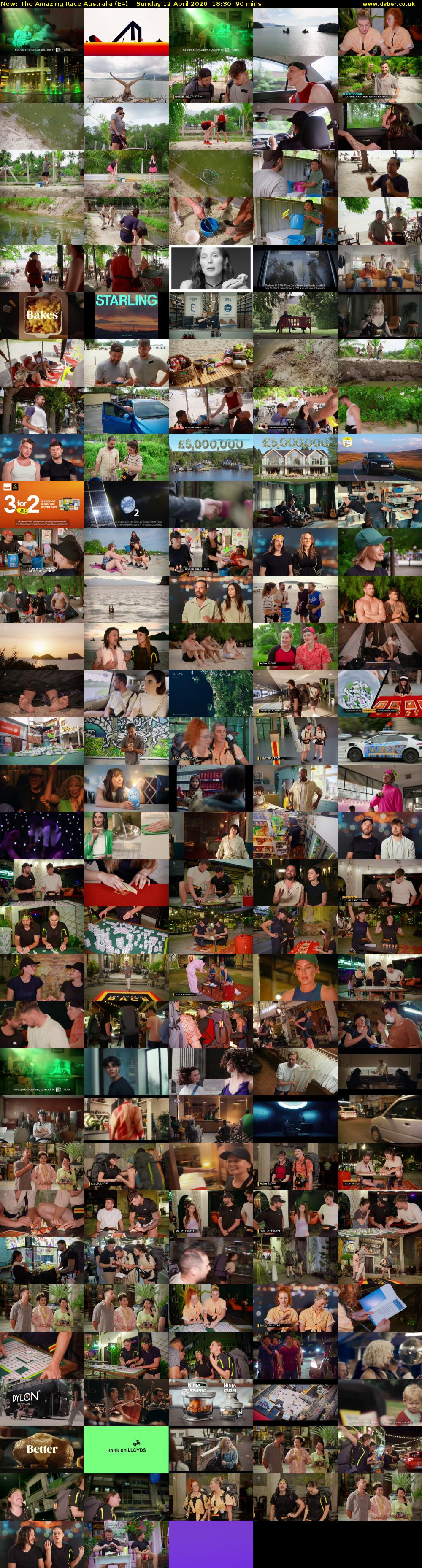 The Amazing Race Australia (E4) Sunday 12 April 2026 18:30 - 20:00
