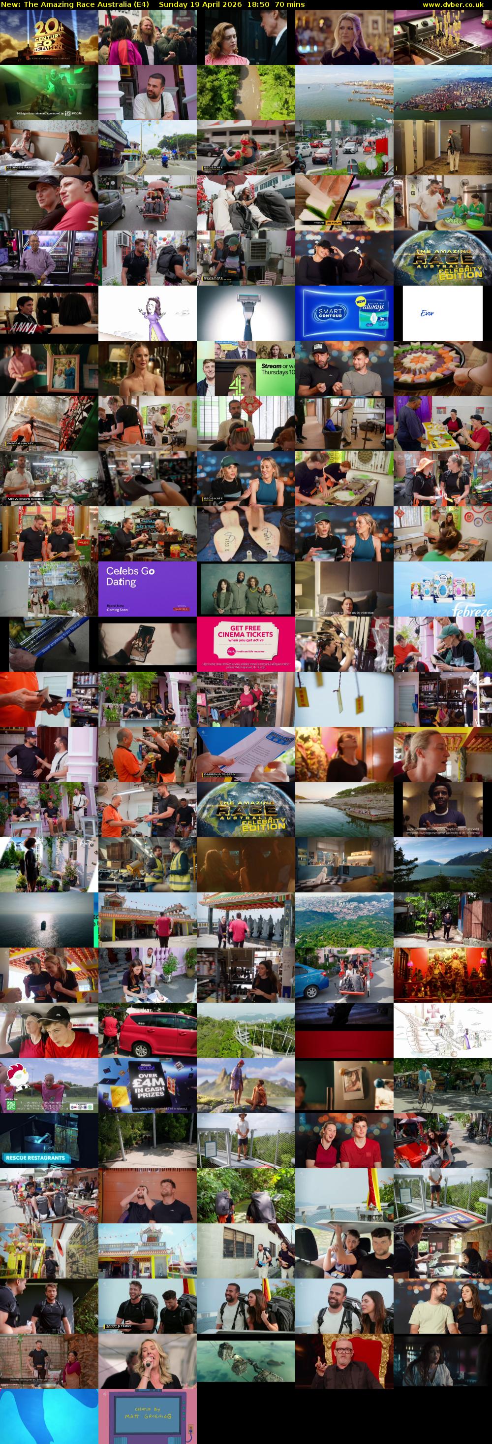 The Amazing Race Australia (E4) Sunday 19 April 2026 18:50 - 20:00