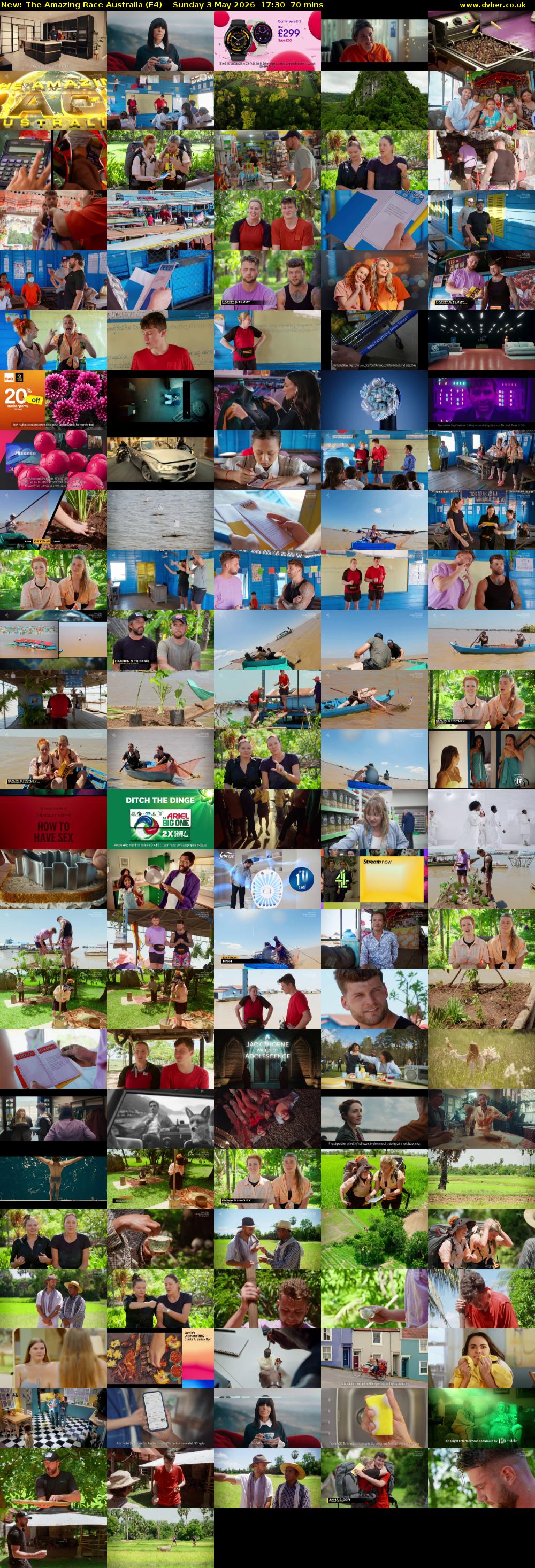 The Amazing Race Australia (E4) Sunday 3 May 2026 17:30 - 18:40