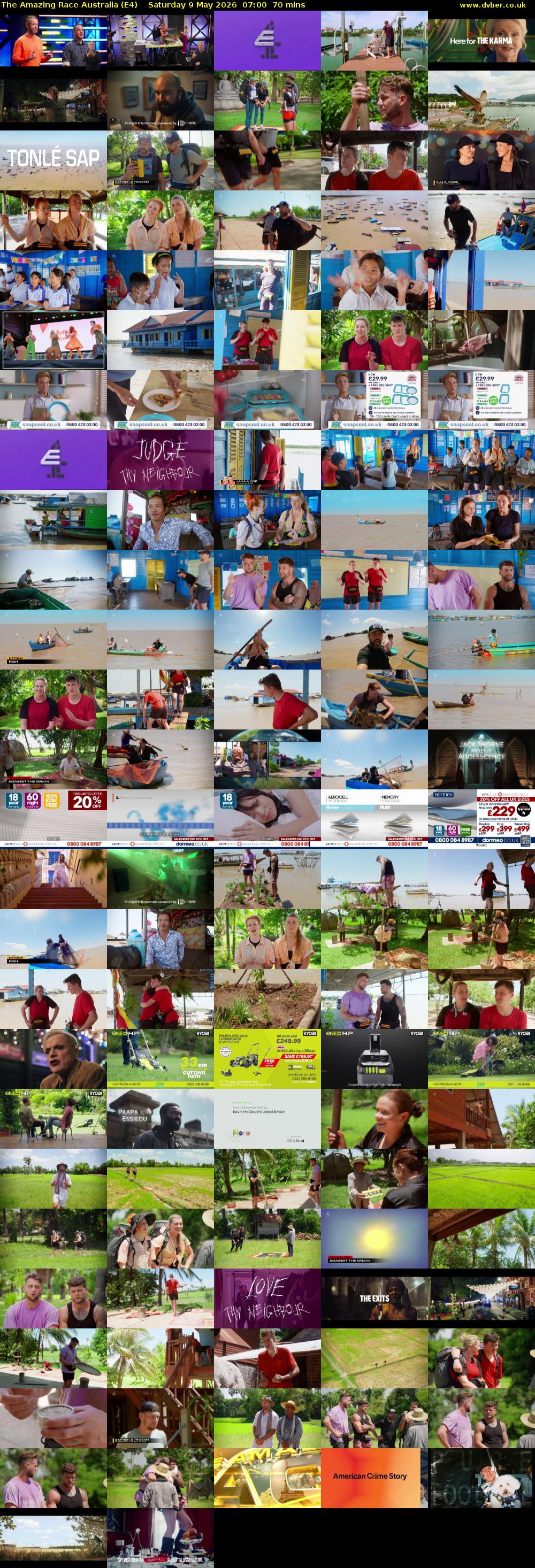The Amazing Race Australia (E4) Saturday 9 May 2026 07:00 - 08:10
