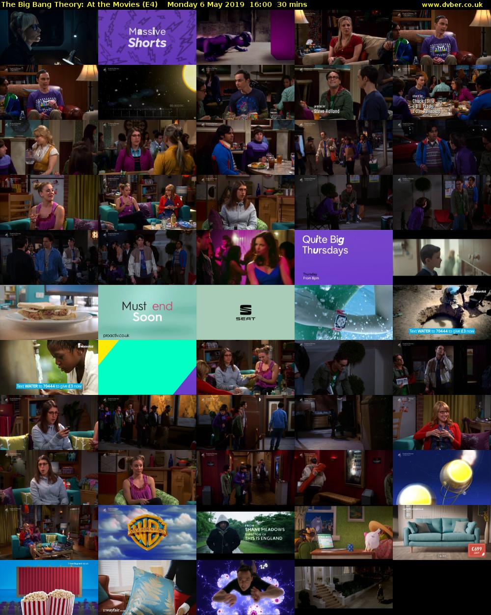 The Big Bang Theory: At the Movies (E4) Monday 6 May 2019 16:00 - 16:30