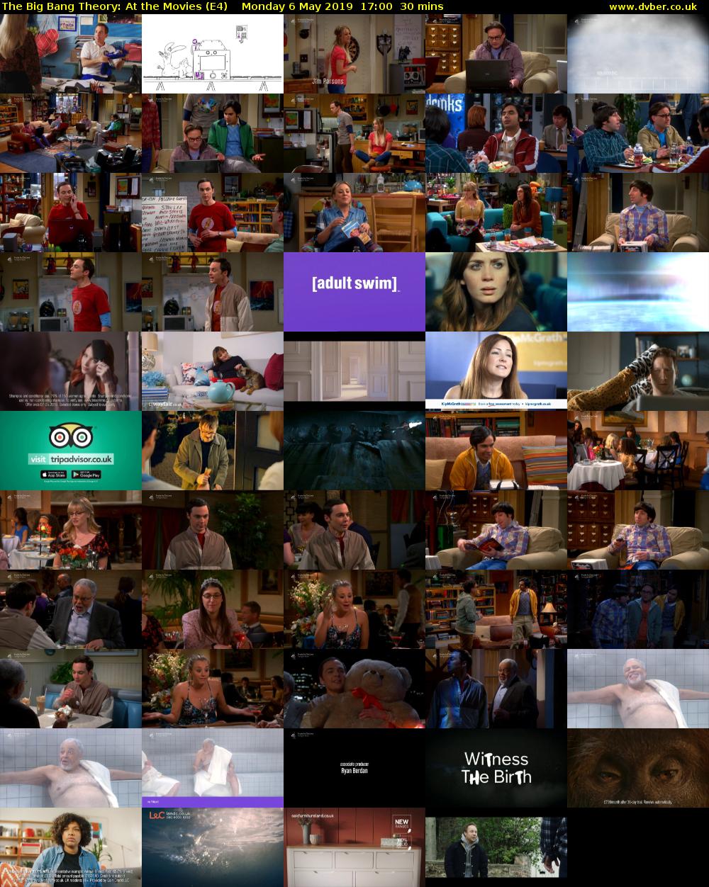 The Big Bang Theory: At the Movies (E4) Monday 6 May 2019 17:00 - 17:30