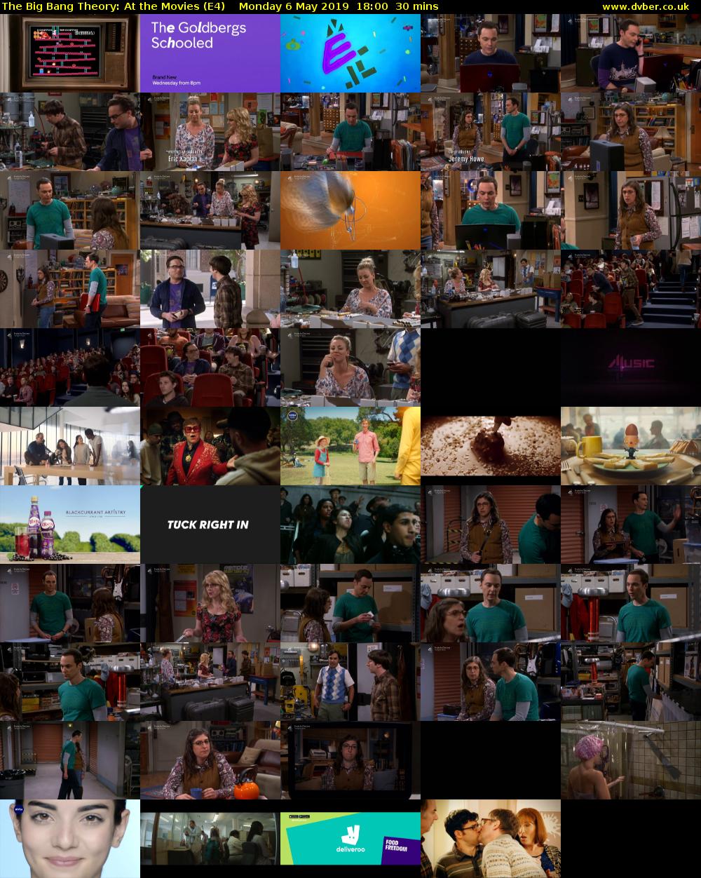 The Big Bang Theory: At the Movies (E4) Monday 6 May 2019 18:00 - 18:30