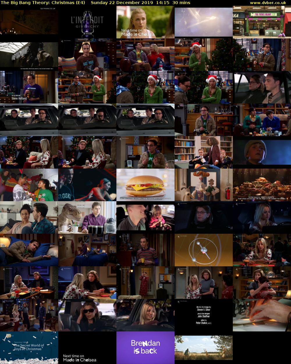 The Big Bang Theory: Christmas (E4) Sunday 22 December 2019 14:15 - 14:45