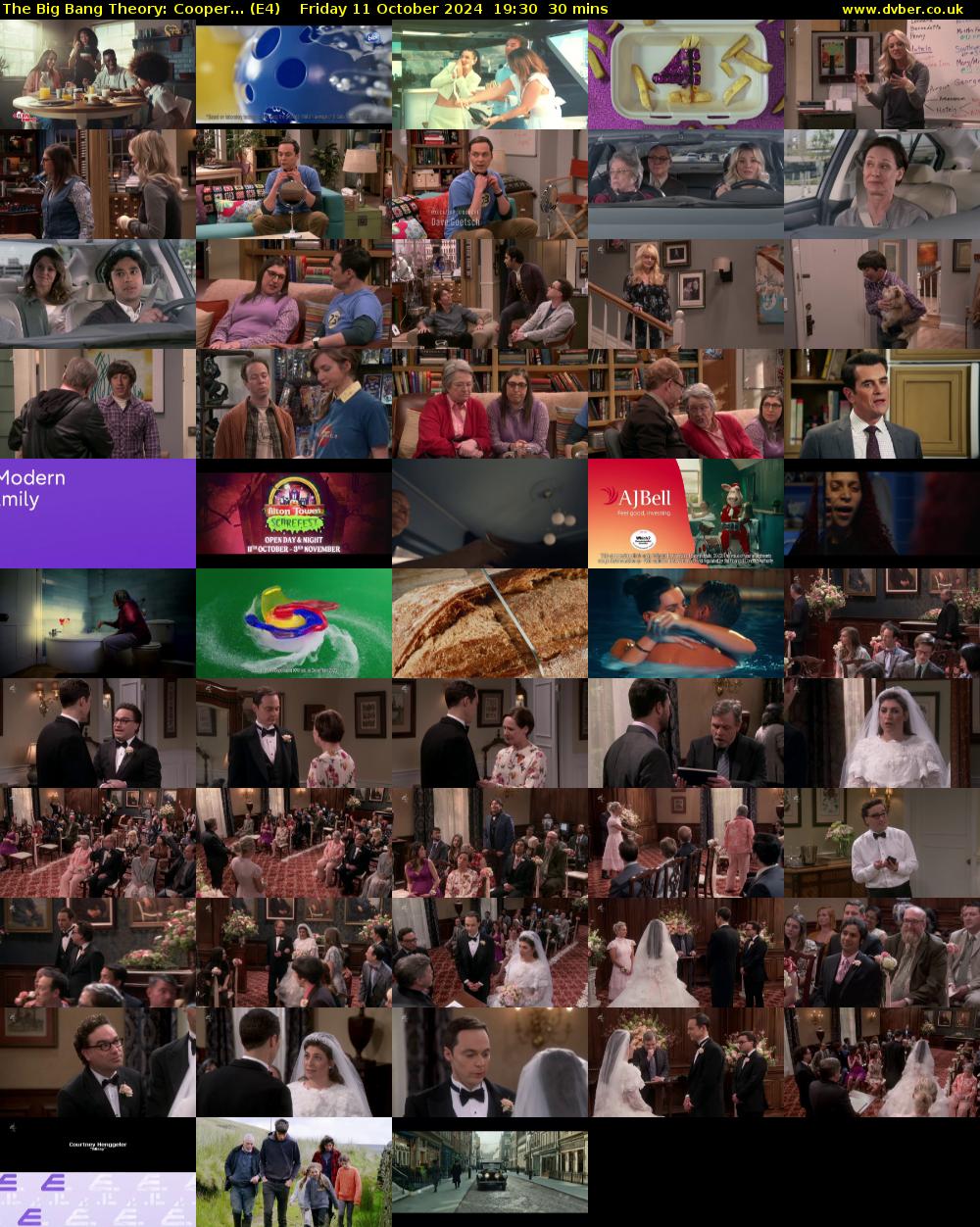 The Big Bang Theory: Cooper... (E4) Friday 11 October 2024 19:30 - 20:00