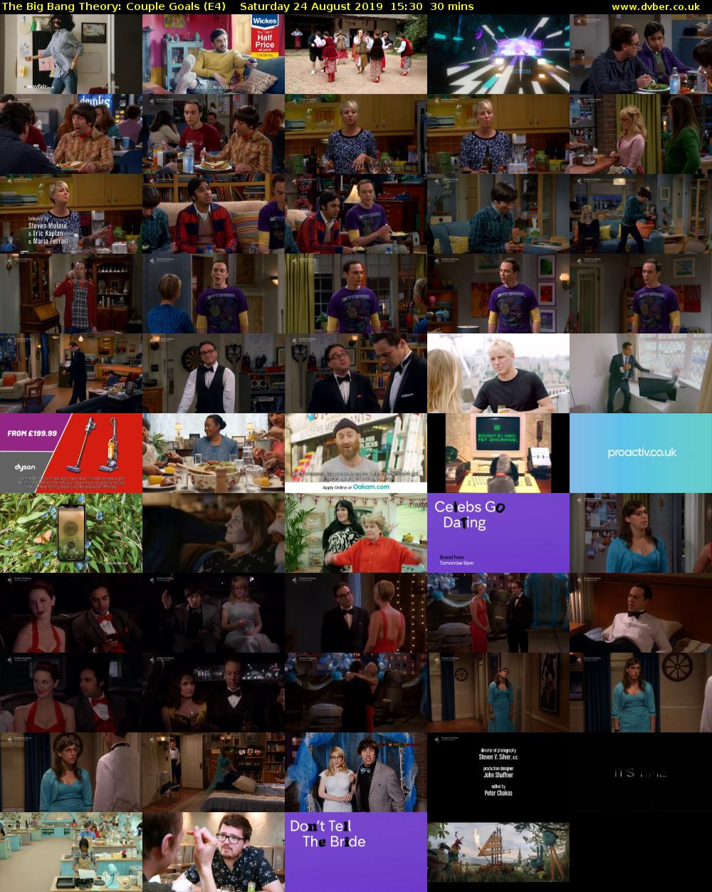The Big Bang Theory: Couple Goals (E4) Saturday 24 August 2019 15:30 - 16:00