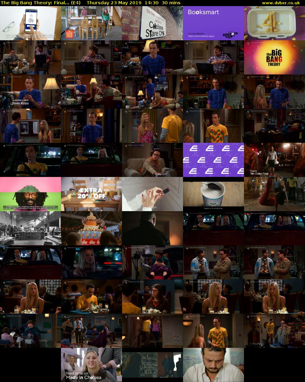 The Big Bang Theory: Final... (E4) Thursday 23 May 2019 14:30 - 15:00