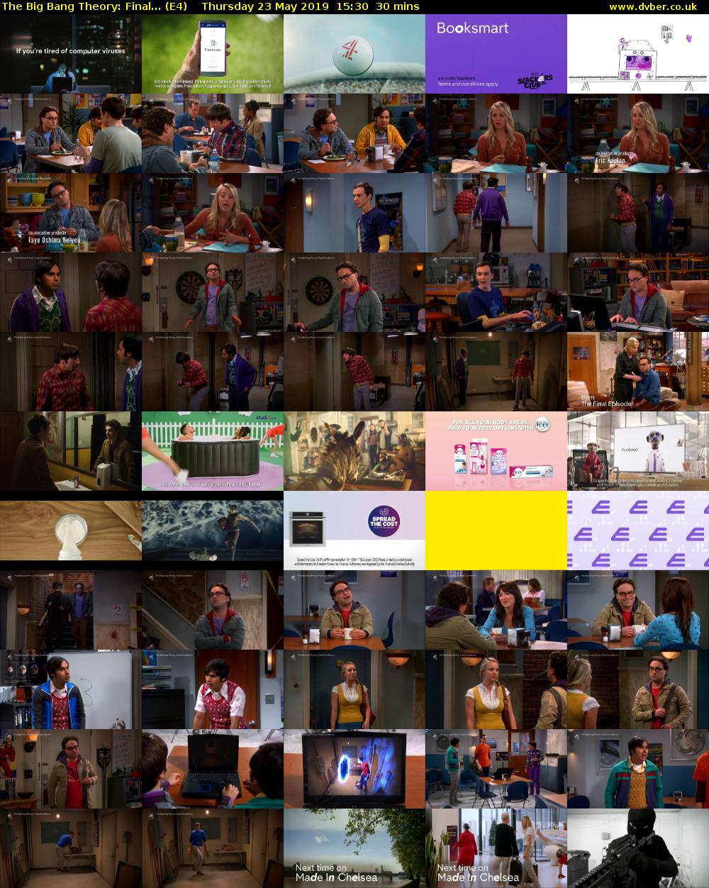 The Big Bang Theory: Final... (E4) Thursday 23 May 2019 15:30 - 16:00