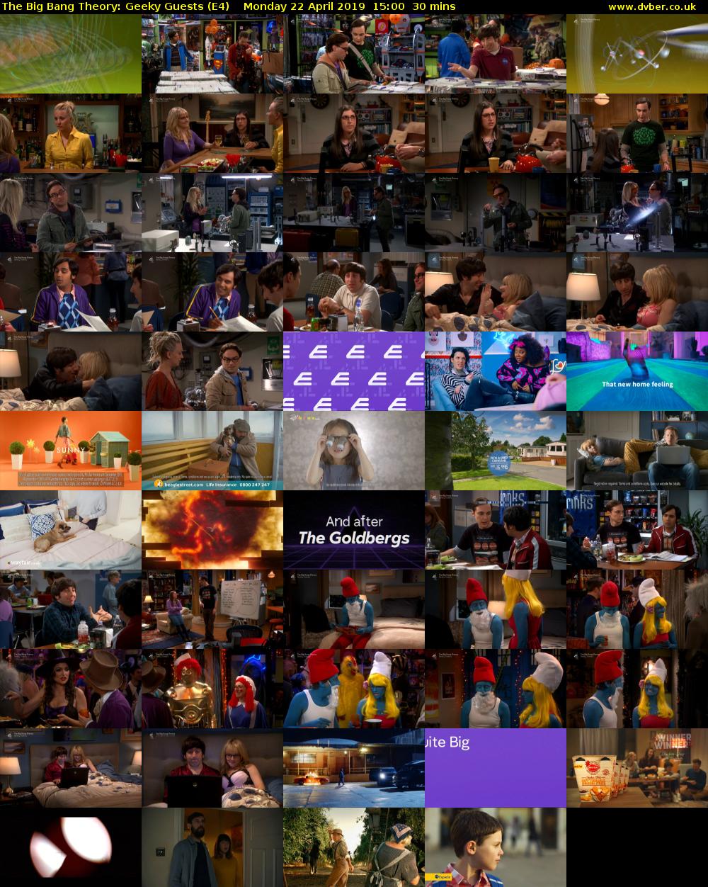The Big Bang Theory: Geeky Guests (E4) Monday 22 April 2019 15:00 - 15:30