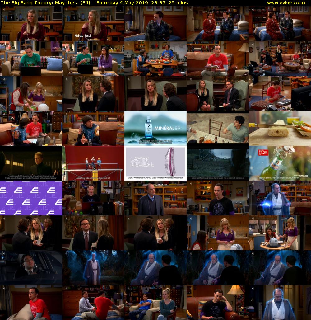 The Big Bang Theory: May the... (E4) Saturday 4 May 2019 23:35 - 00:00