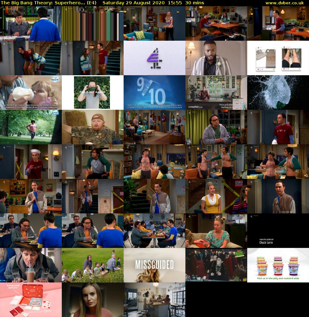 The Big Bang Theory: Superhero... (E4) Saturday 29 August 2020 15:55 - 16:25