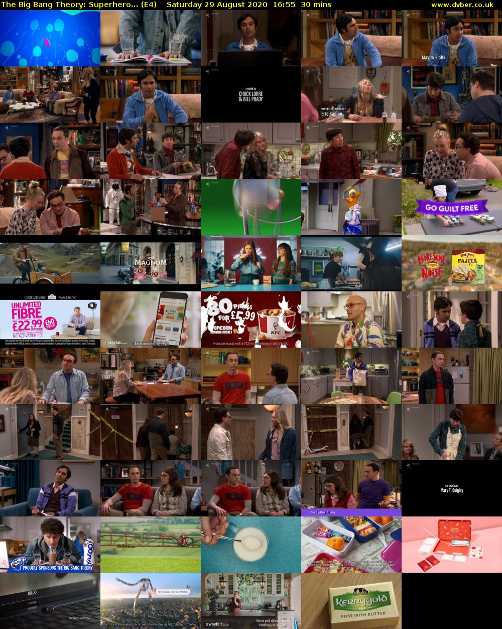 The Big Bang Theory: Superhero... (E4) Saturday 29 August 2020 16:55 - 17:25