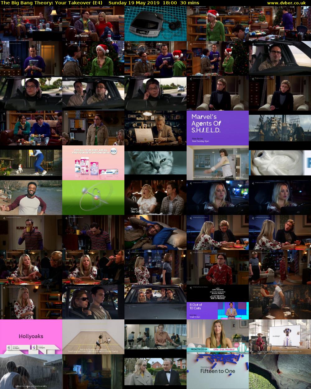 The Big Bang Theory: Your Takeover (E4) Sunday 19 May 2019 18:00 - 18:30