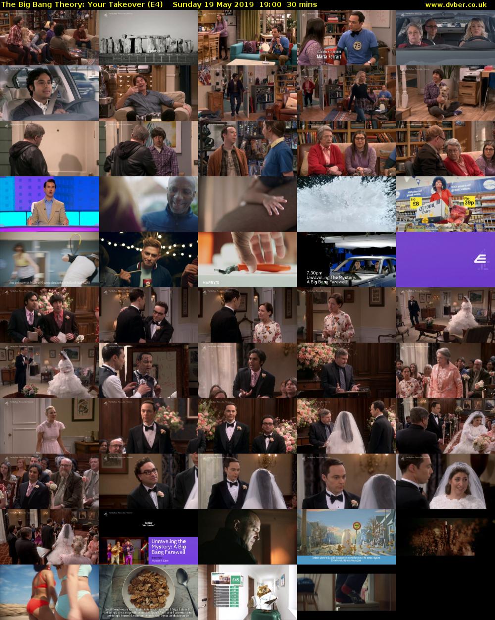 The Big Bang Theory: Your Takeover (E4) Sunday 19 May 2019 19:00 - 19:30