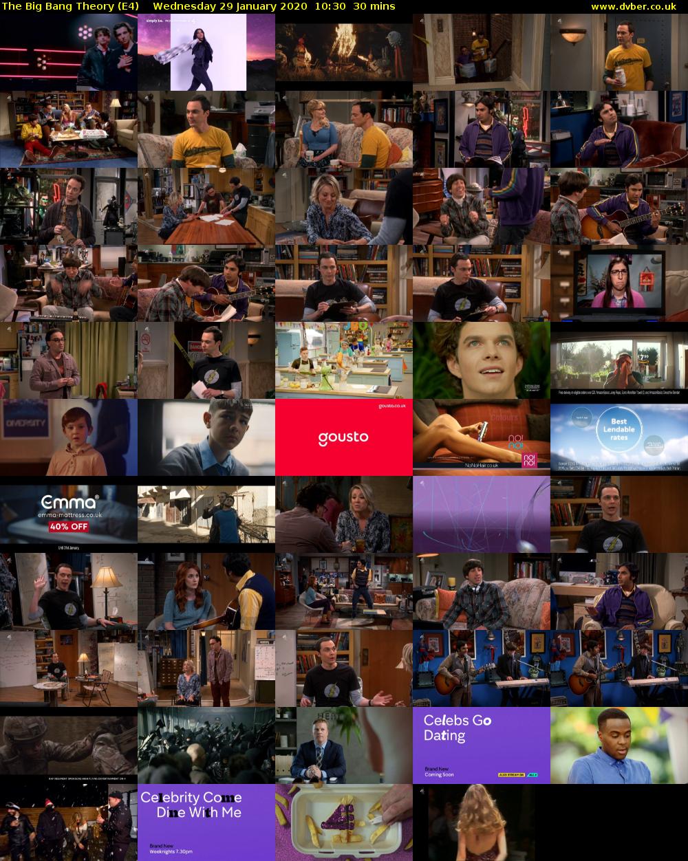 The Big Bang Theory (E4) Wednesday 29 January 2020 10:30 - 11:00
