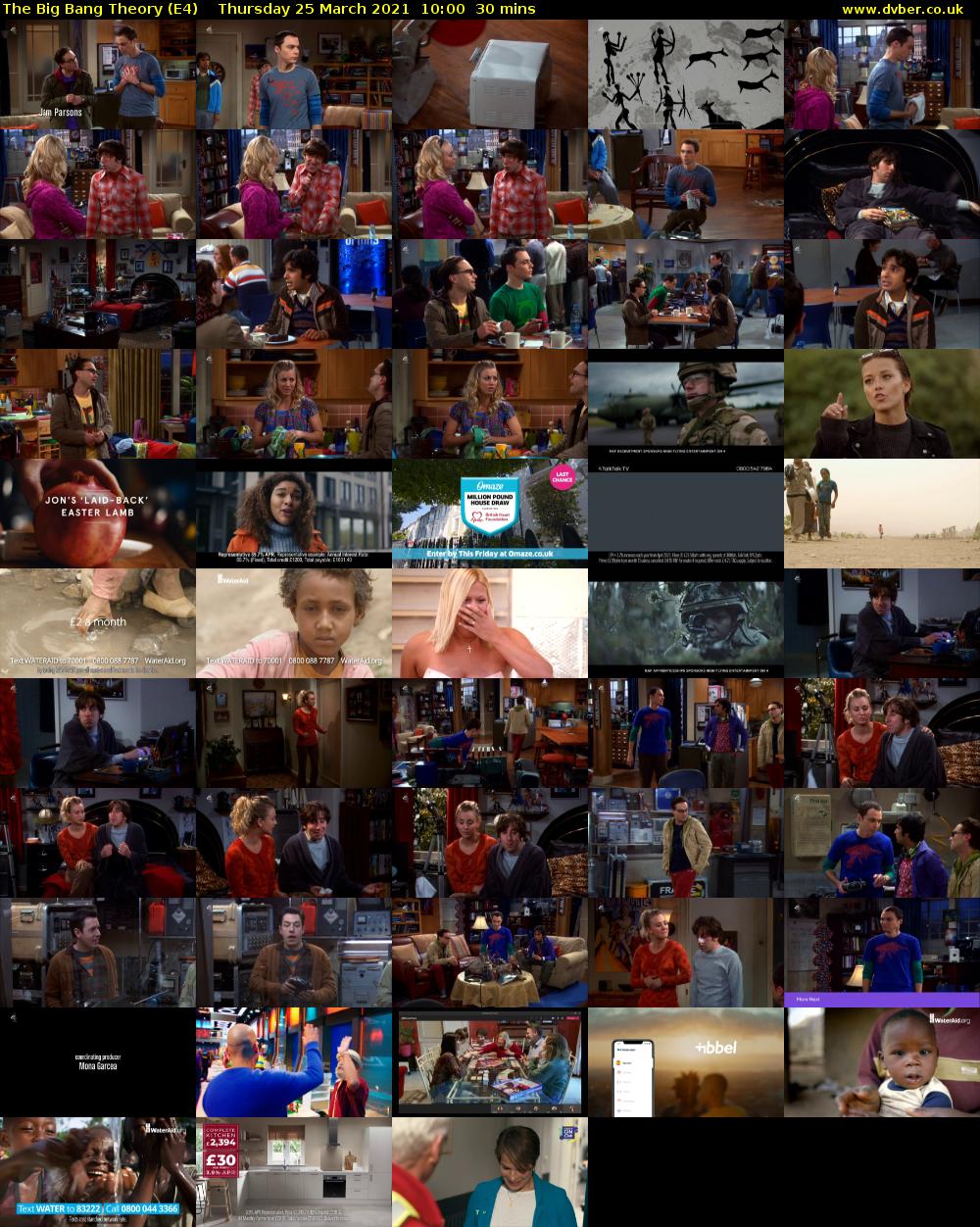 The Big Bang Theory (E4) Thursday 25 March 2021 10:00 - 10:30