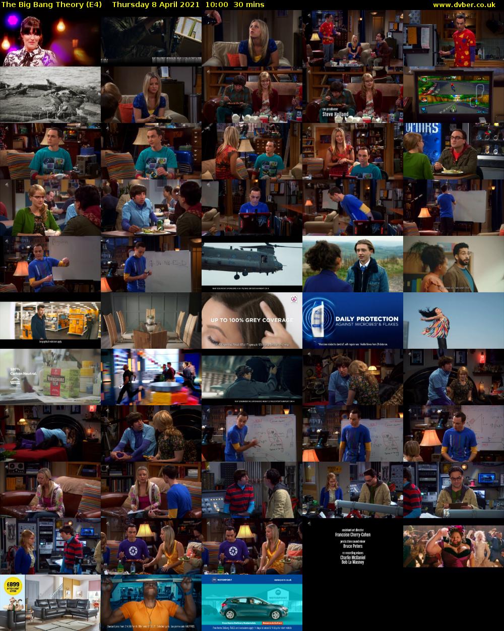 The Big Bang Theory (E4) Thursday 8 April 2021 10:00 - 10:30