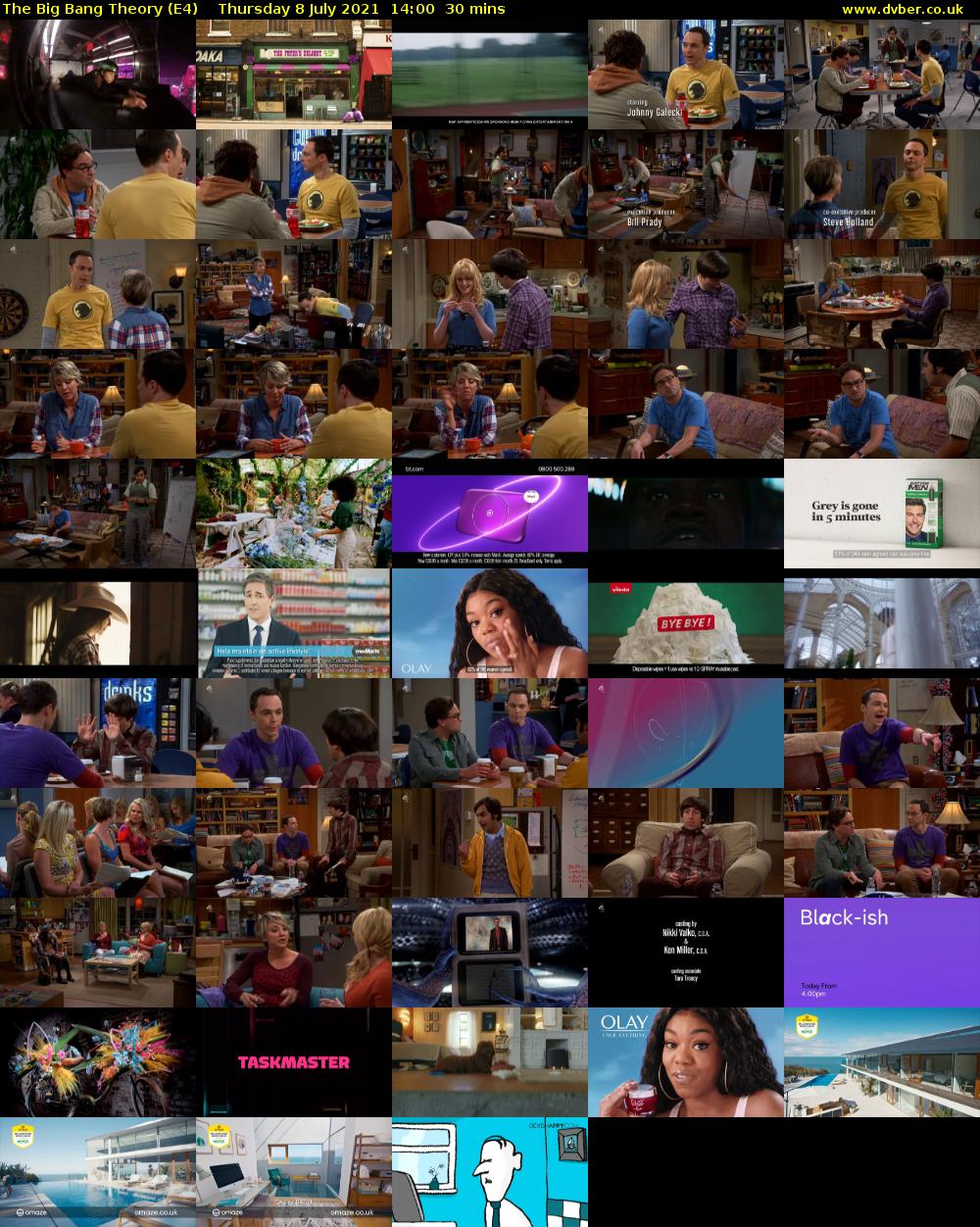 The Big Bang Theory (E4) Thursday 8 July 2021 14:00 - 14:30