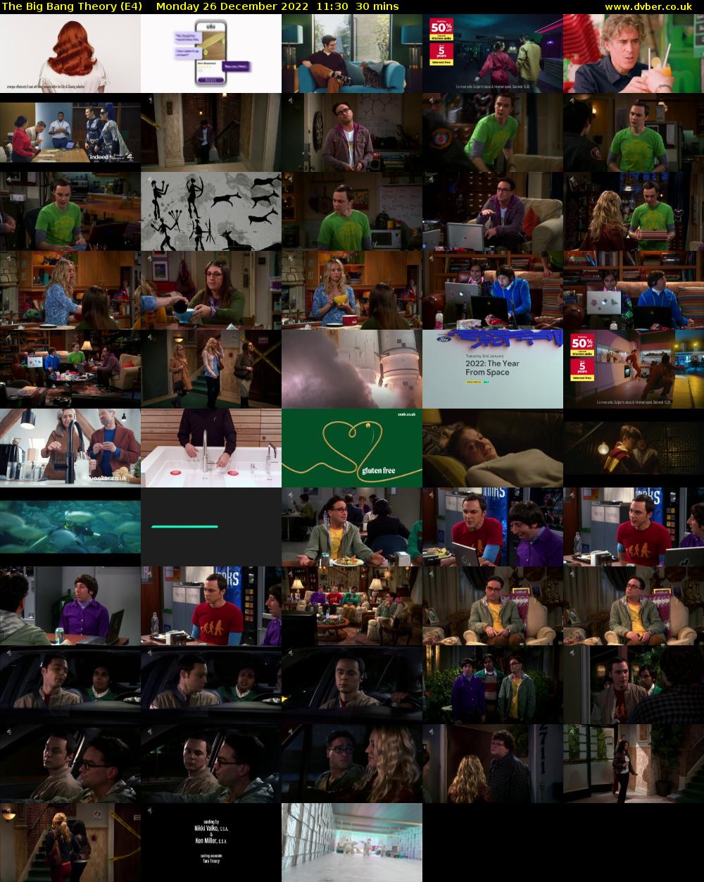 The Big Bang Theory (E4) Monday 26 December 2022 11:30 - 12:00