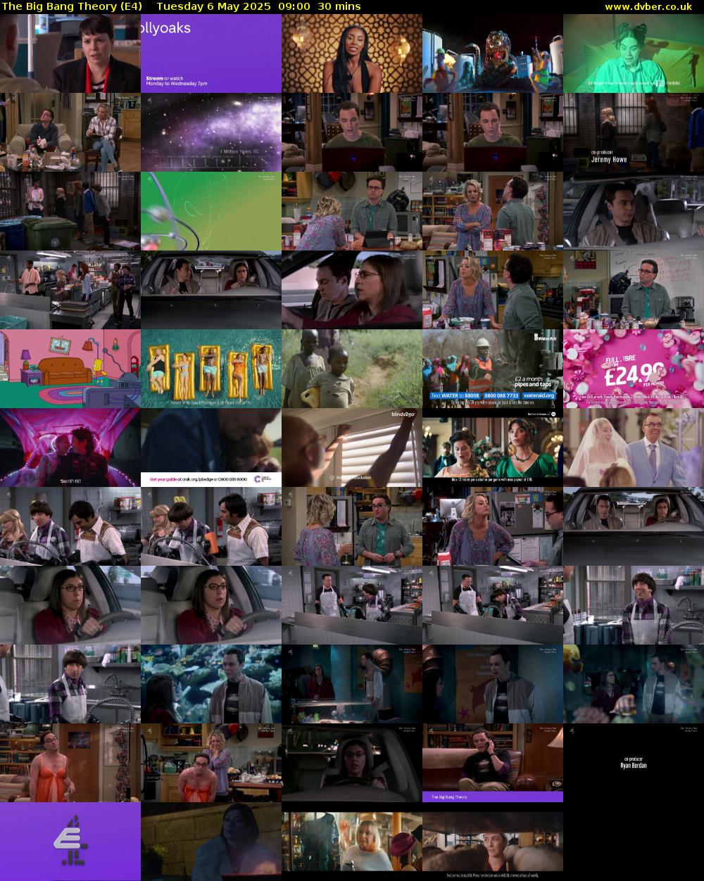 The Big Bang Theory (E4) Tuesday 6 May 2025 09:00 - 09:30