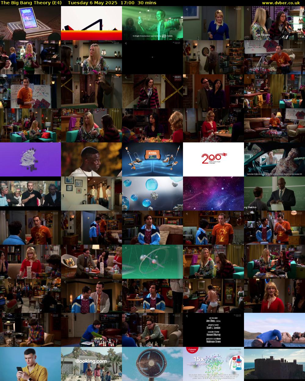 The Big Bang Theory (E4) Tuesday 6 May 2025 17:00 - 17:30