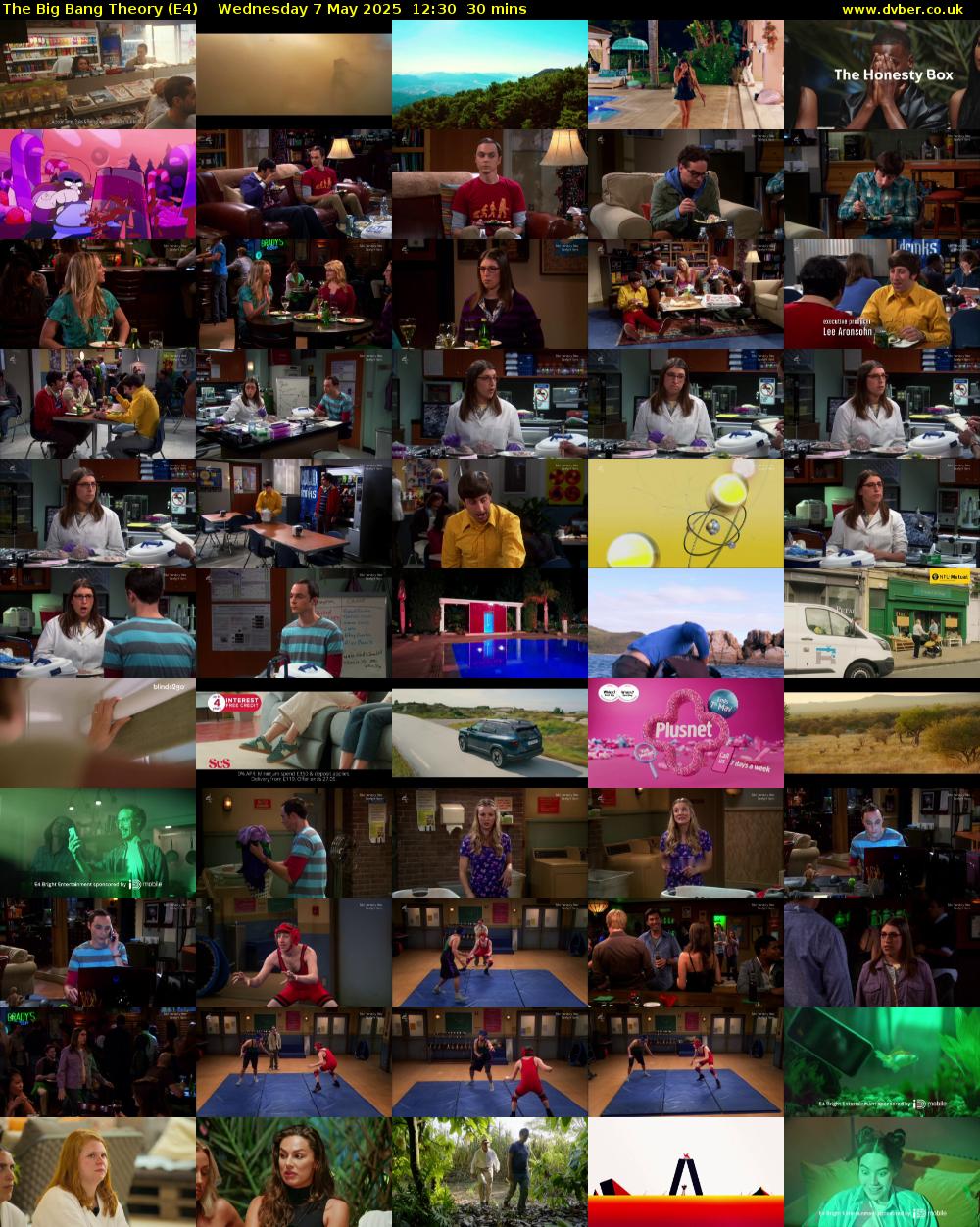The Big Bang Theory (E4) Wednesday 7 May 2025 12:30 - 13:00