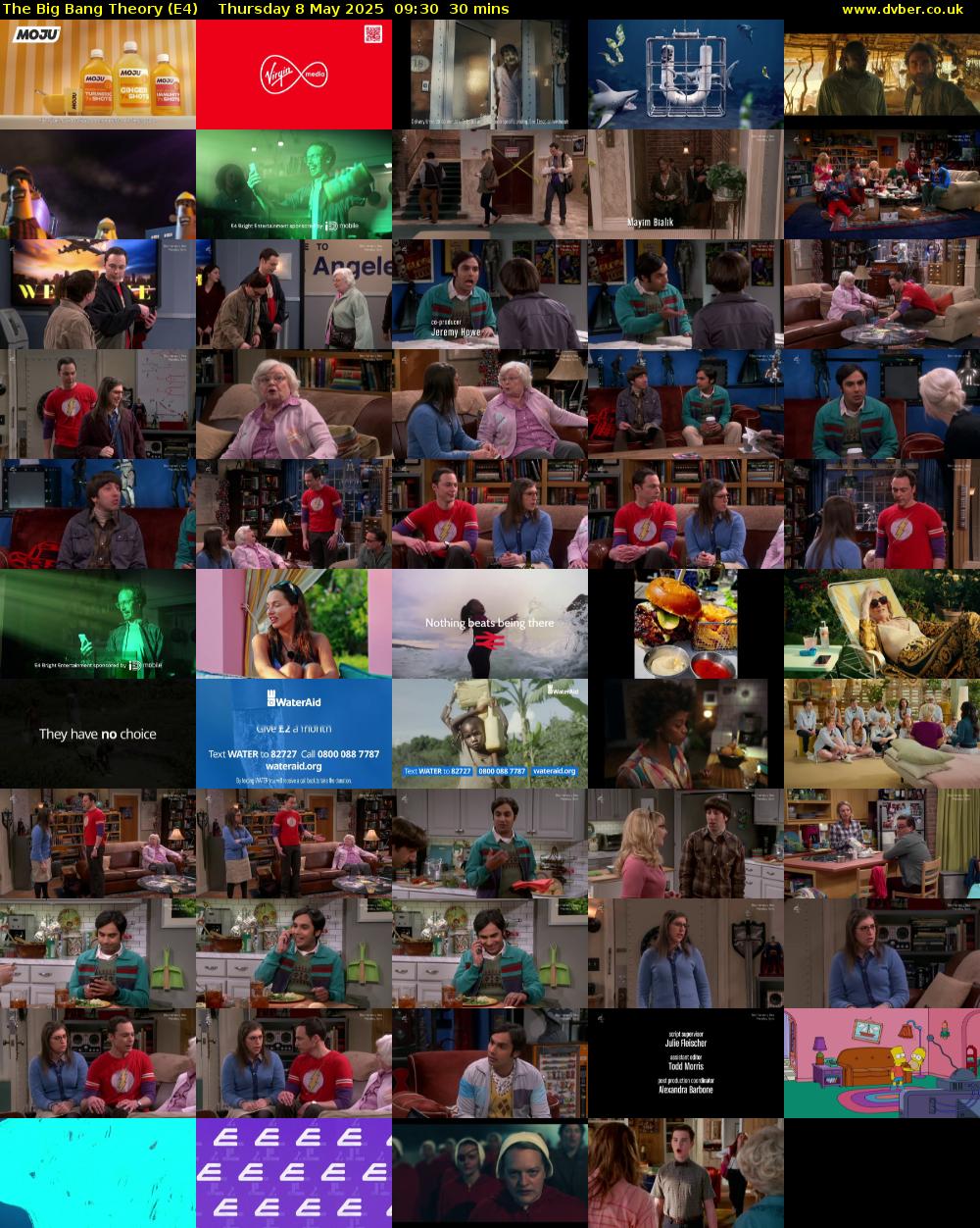 The Big Bang Theory (E4) Thursday 8 May 2025 09:30 - 10:00