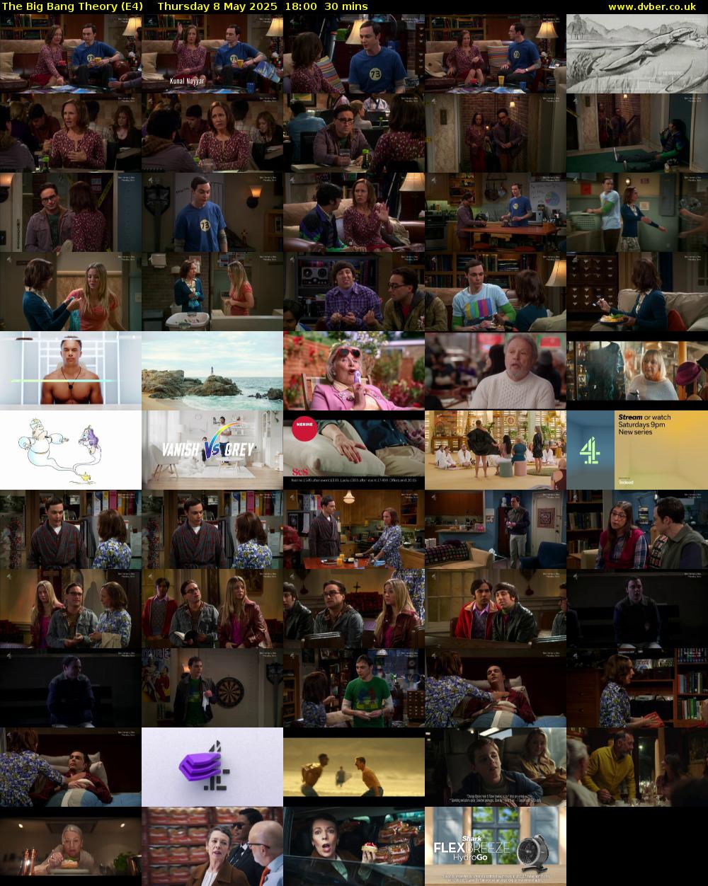 The Big Bang Theory (E4) Thursday 8 May 2025 18:00 - 18:30